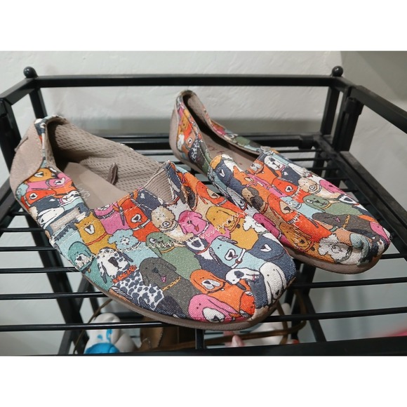 BOBS from Skechers BOBS for Dogs Memory Foam Canvas Slip-on Women's Size 5.5 - Picture 1 of 6